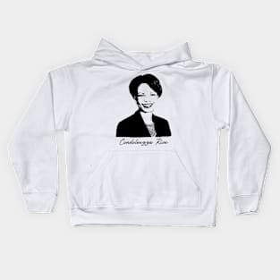 Condoleezza Rice Portrait Kids Hoodie